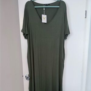 Summer dress green from white mark 2x